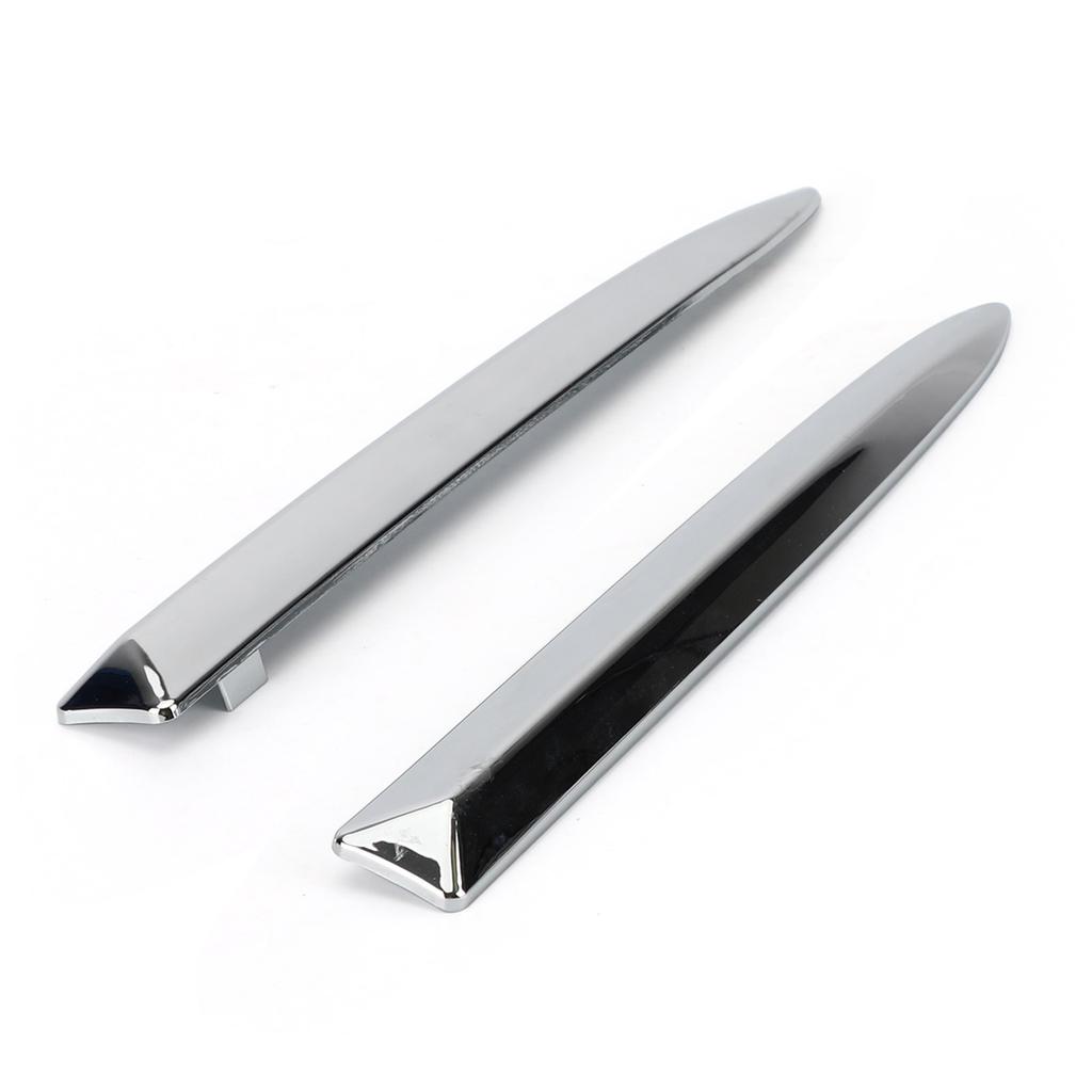 Paar Chrom Frontstoßstange Oberer Grill Zierleiste Für Fiat 500 2007-2015