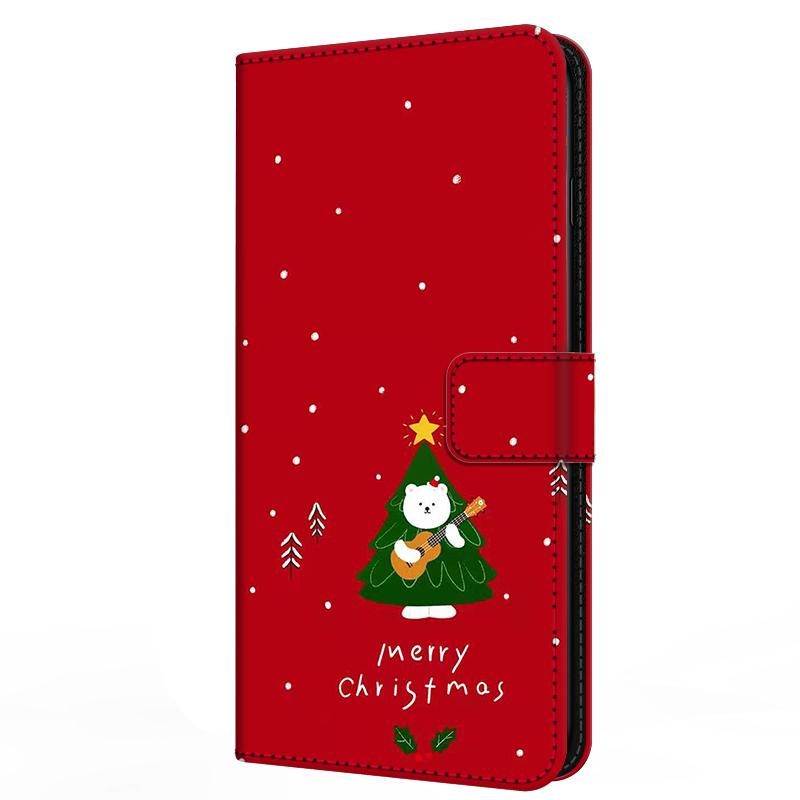 Leather Case For Honor 300 Honor300 Ultra Card Stand Book Cover For Magnetic Wallet Phone Bumper Merry Christmas Shell Flip Para