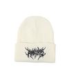 Minimally Knit Cap For Adults With Embroidered Detail For Winter Wear Casual