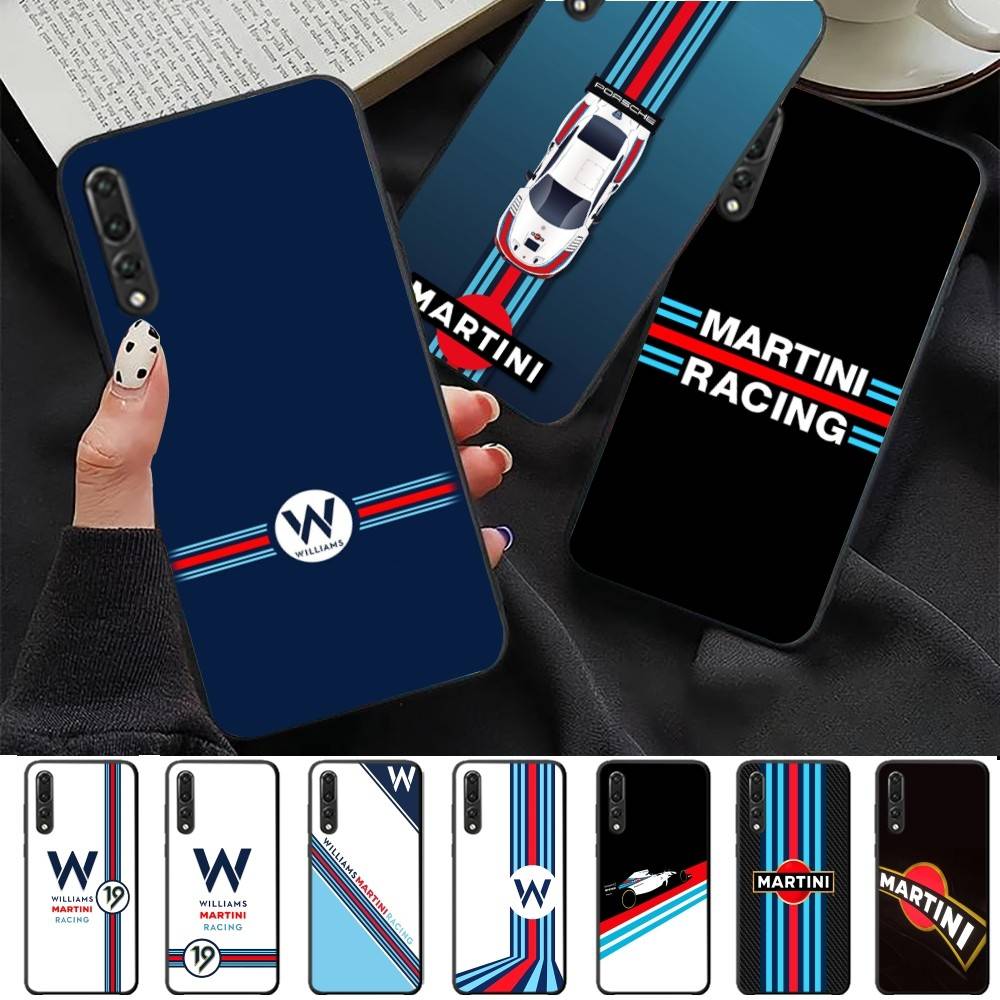 M-Martini Racing Horizontale Streifen Handyhülle Für Huawei P 8 9 10 20 30 40 50 Pro Lite Psmart Honor 10 Lite 70 Mate 20lite