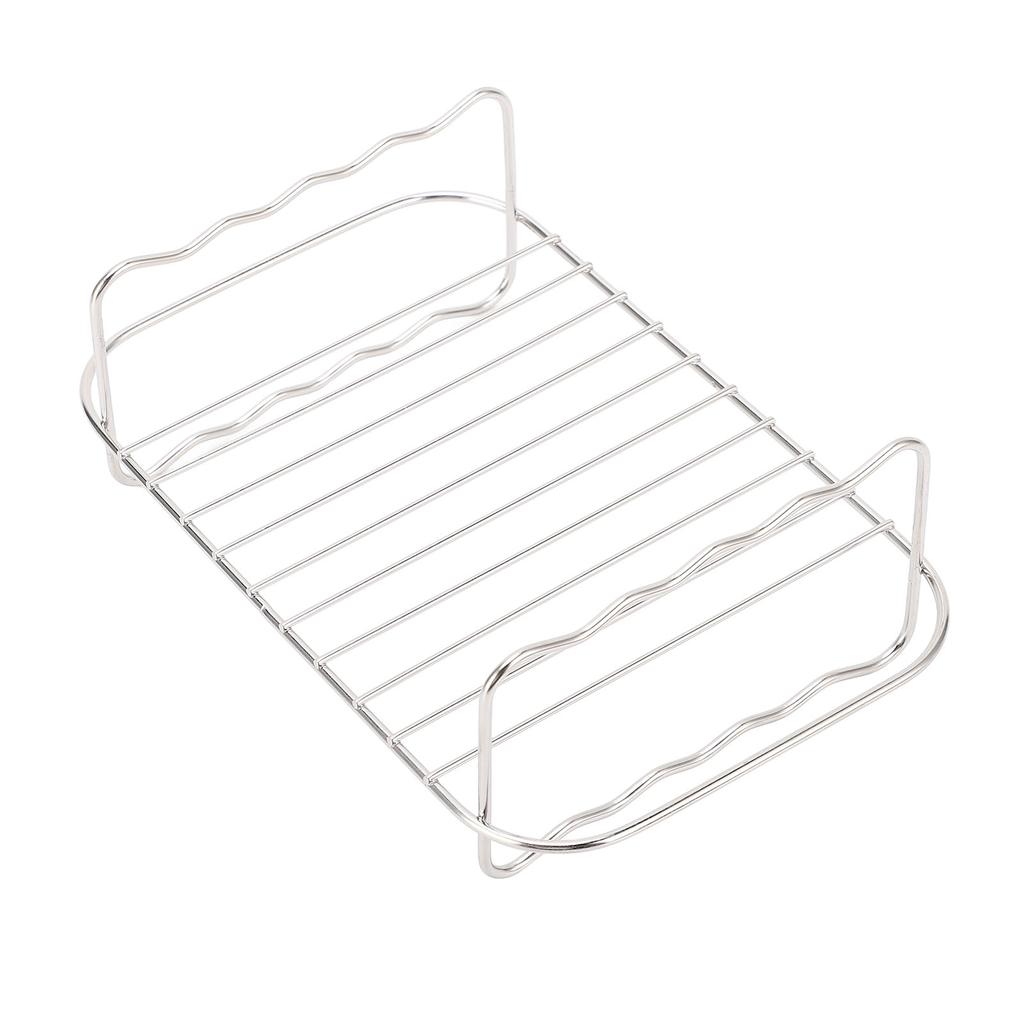 Rectangle Stainless Steel Fryer Rack Multi Layer Rack for Ningja Foodi DZ201 401 Double Basket Fryers Accessories