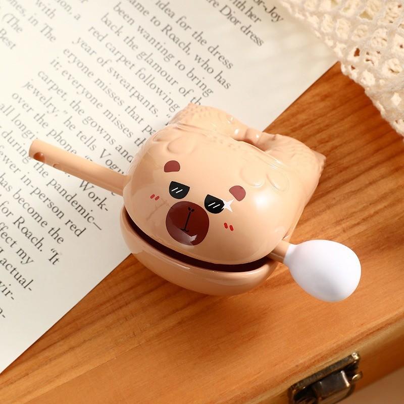 Adorable Plush Capybara Keychain Cute Cartoon Couple Car Key Accessory Gift