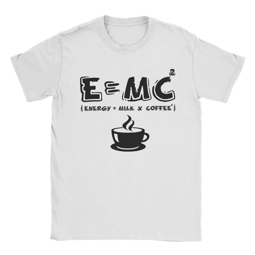 Unisex Unisexs Tshirt Emc2 Energy Coffee Vintage Pure Cotton Tee Shirt Short Sleeve Nerd T Shirt Round Collar Clothing Party