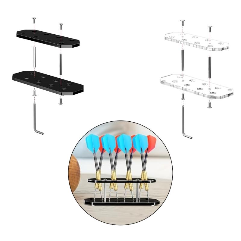 Clear Shatterproof Darted Board Holder For Sports Enthusiasts And Collectors Acrylic Storage Stand For Home Use