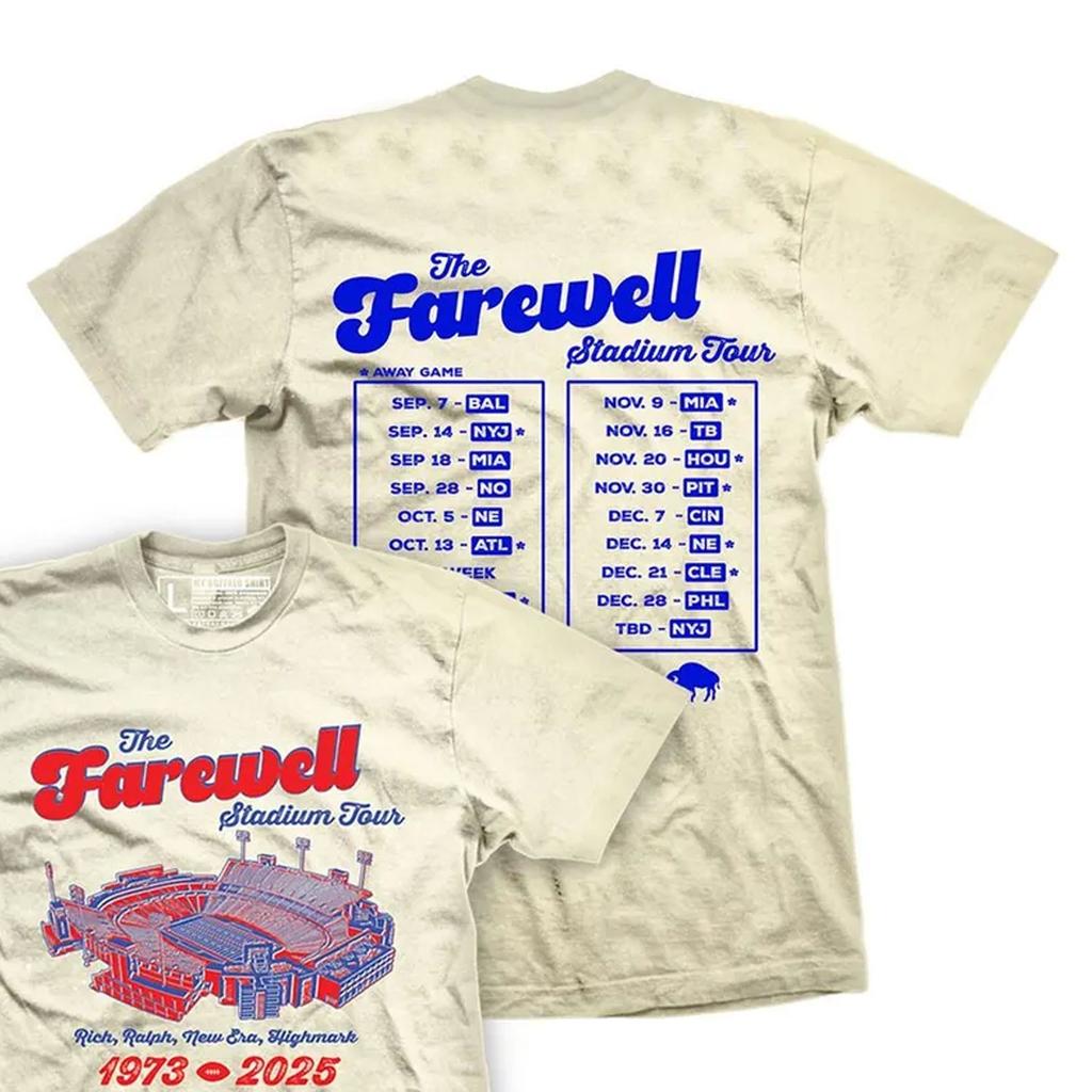 Abschieds-Stadiontour Unisex-T-Shirt 1973-2025 Nachdruck Geschenk Fan