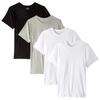 ck Crew Neck Short Sleeve Classic Fit Underwear Cotton Set Logo Undershirt NU1332O XL [Calvin Klein] T-shirt 4-Pack Men's