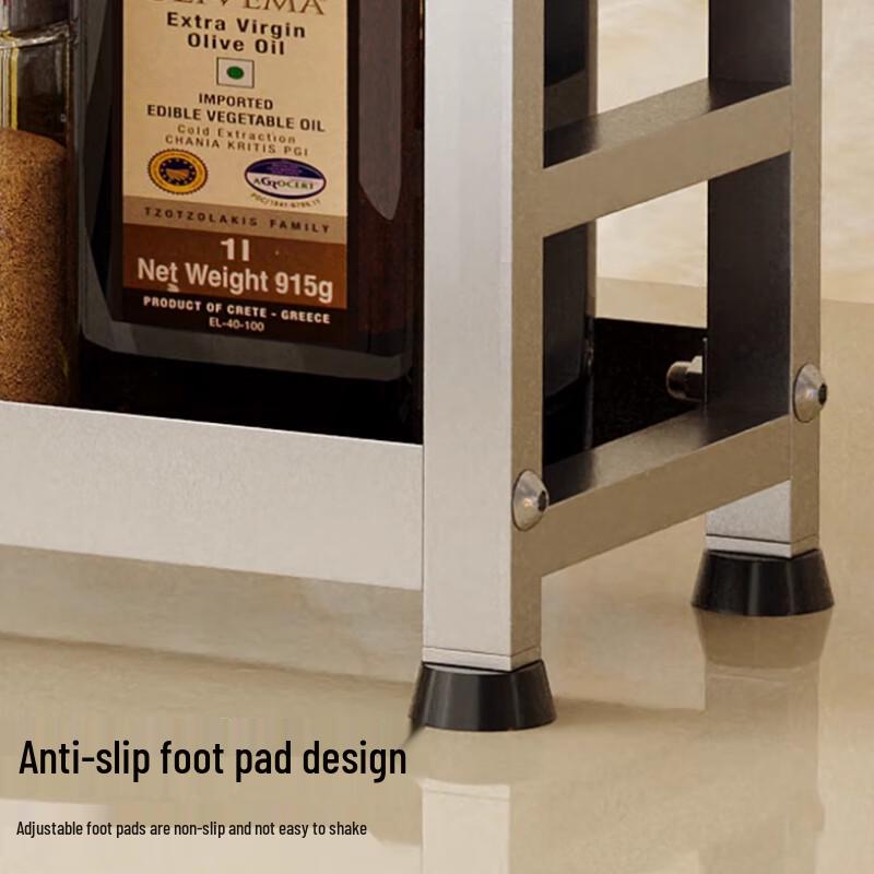 3-Tier Stainless Steel Countertop Spice Rack, 40cm