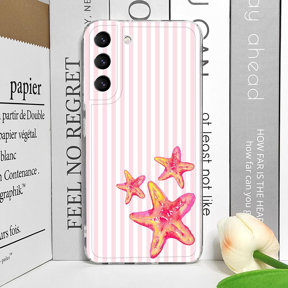 Simple Cute Striped Plaid Ocean Animal Printed Phone Case for Xiaomi Redmi Note 15 14 Pro Plus 13 12 11 PRO+ 14C 13C Soft Cover