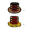 Vintage Circus Tasseled Magicians Top Hat Classical Headwear Stage Performances Costume Accessory