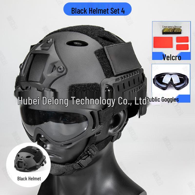 Set Casco di Salvataggio Nero e Rosso: Pronti per il Salvataggio da Terremoti e Acqua con Accessori Personalizzati