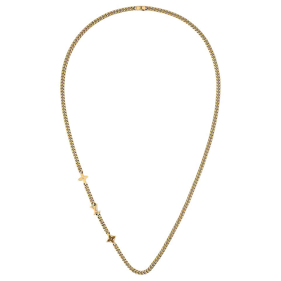 Louis Vuitton Monogram Necklace Men necklaces Gold M03778