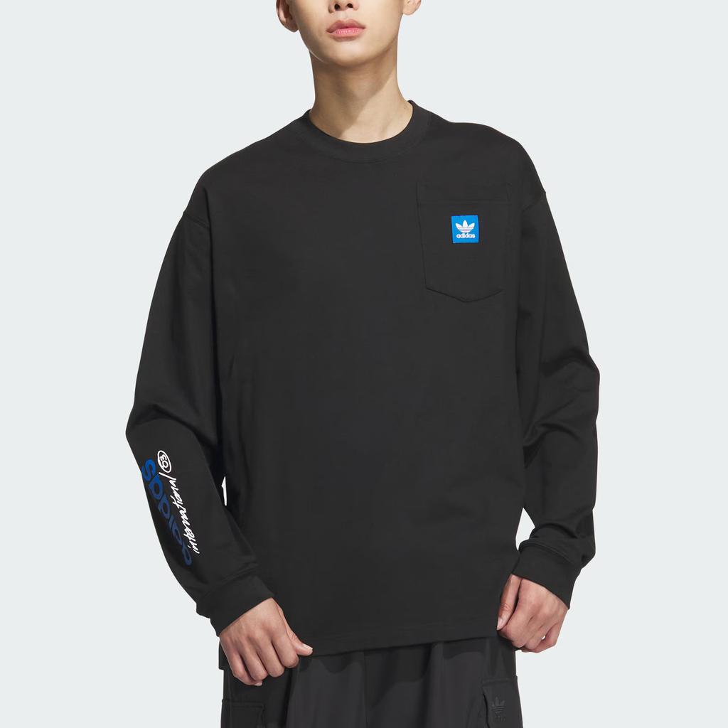 Adidas Originals CITY SKATE LONG SLEEVE T Shirt Men's Black JC6834