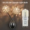LED Light G9 LED Lamp Crystal Cream White Housing Light 240V 3W 3000K Lamp