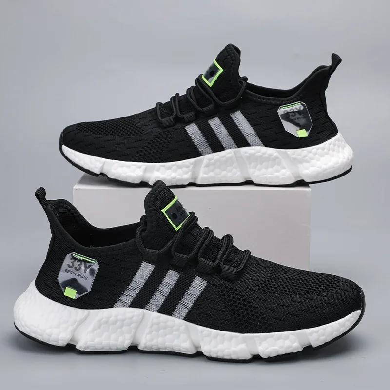 Men Running Shoes Breathable Mesh Sports Shoes Women Brand Sneakers Lightweight Casual Tennis Shoes Luxury Male Tenis Masculino