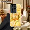 Phone Case: 2D Flat Samsung Galaxy A34 A35 M05 M06 S20 S22 S21 FE Plus 5G Protective Case, Couple Style, Yellow Duck and Lemon, Christmas and Hallowee