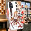 Anime Sword Art Online SAO Cover Phone Case For Samsung Galaxy A12 A22 A32 A52 A72 A02S Phone Case Note 20 Ultra 10 S10 Plus A51