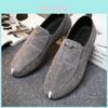 Velvet Autumn Men's Flat Shoes Casual Leather Loafers Size 40-44**