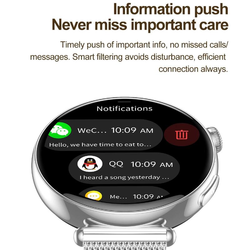 2026 New Women AI Nursing Grade Smart Diagnosis Smart Watch HRV+ECG Uric Acid Blood Oxygen Health Monitor IP68 Waterproof Sports Smartwatches