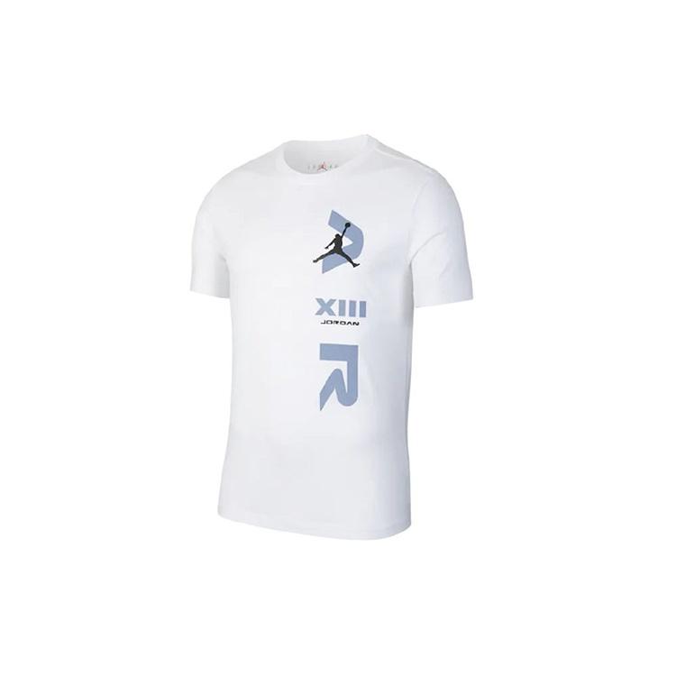 Air Jordan LEGACY AJ13 Short Sleeve Sports White Men s CW0796-100 XXXL