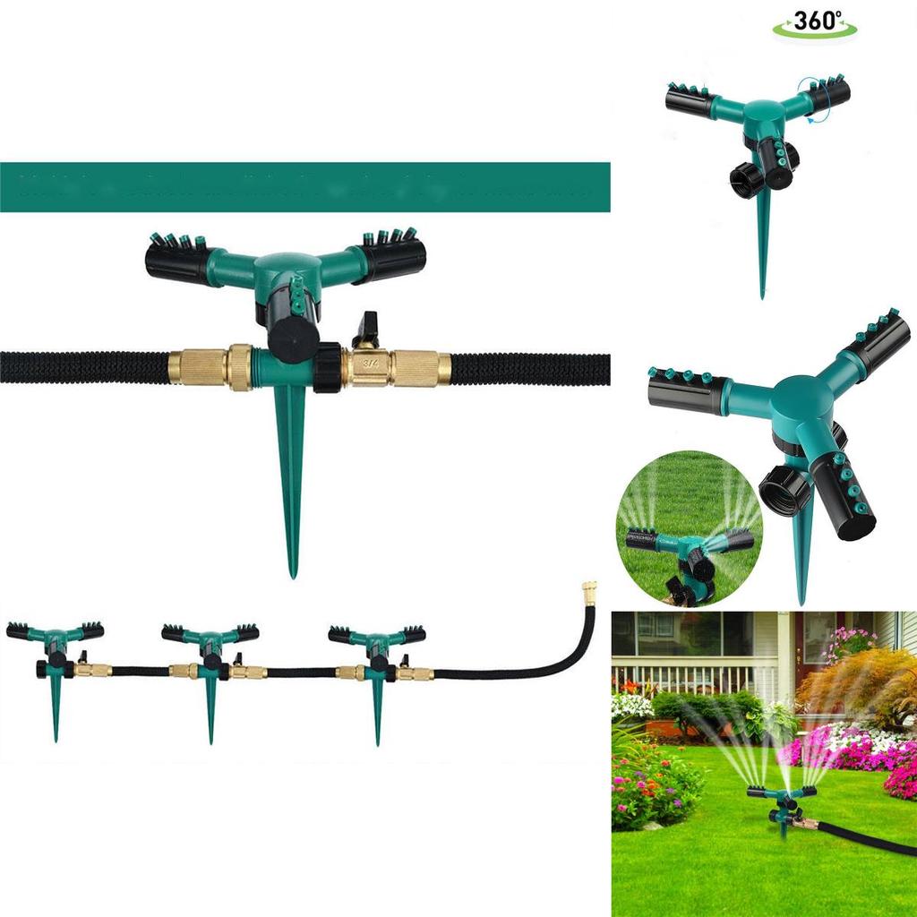 Lawn Automatic Sprinkler 360° Rotating Garden Water Sprinklers Lawn Irrigation