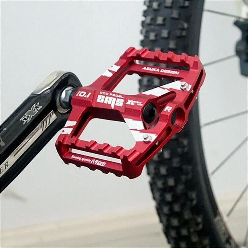 Mountain Road Bike Aluminum Alloy Practical Pedals Flat Platform Bicycle Pedal 1Pair Suitable Outdoor Bike Sport Tools Accessory