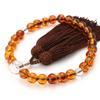 Men's Kyoto Buddhist Prayer Beads, Tortoiseshell, 27 Beads, Artificial Silk Tassel, Acrylic, Suitable for All Sects, Informal Funerals, Buddhist