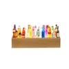 Handmade DIY Luminous Wine Bottle Castle Night Light Ornaments Decorative Lamp