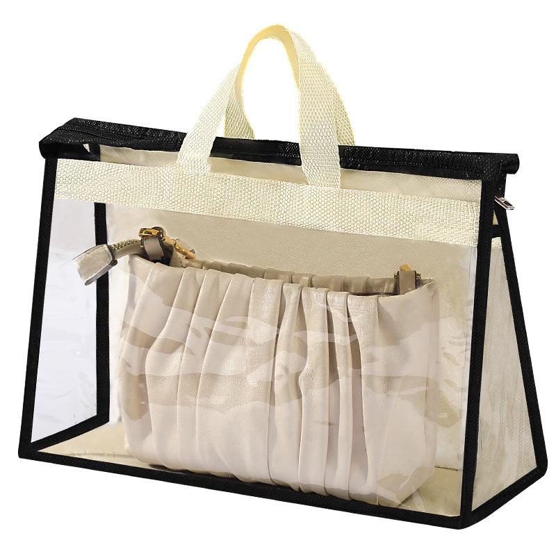 Прозрачный органайзер для хранения вещей - пыле- и влагозащитный чехол. Small бежевый