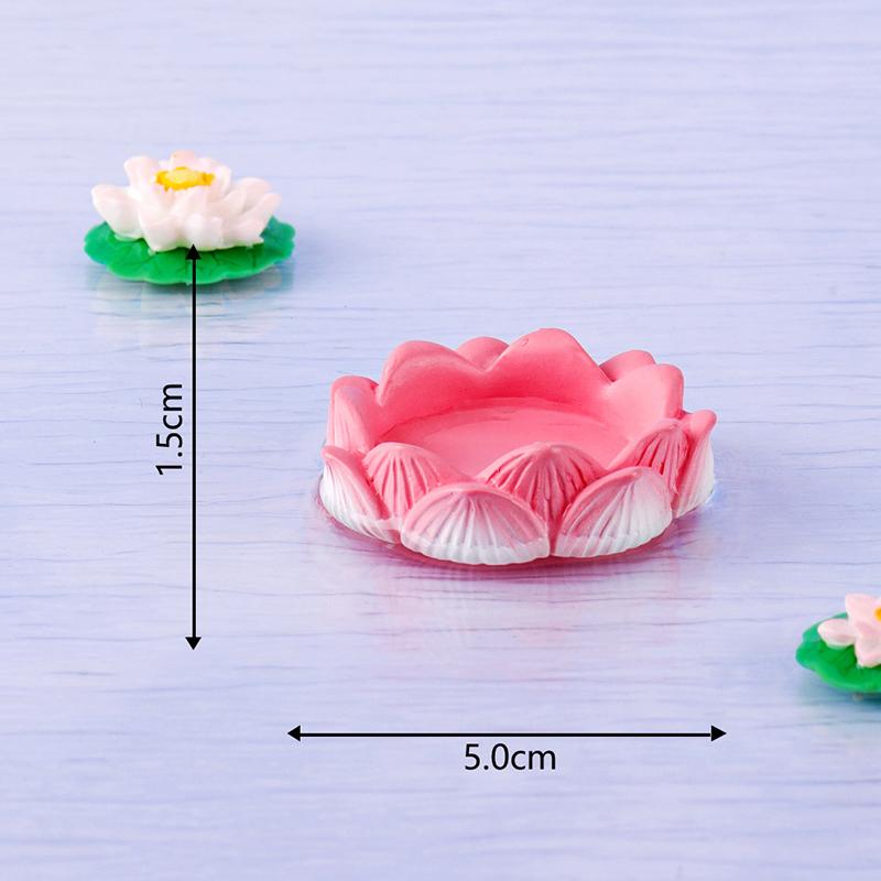 Creative Lotus Wealth Animals Miniature Figurines Cartoon Desktop Car Micro Landscape Home Ornaments Decoration Accessories Gift
