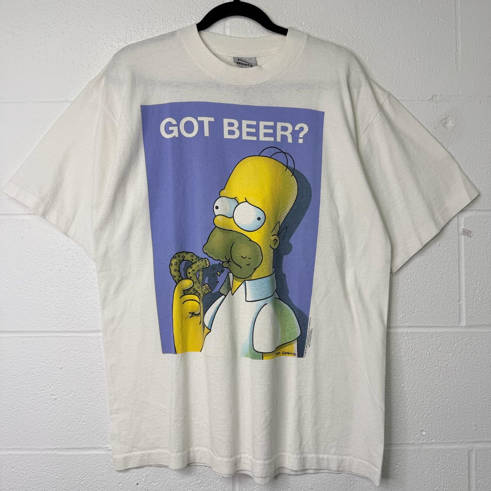 1995 Homer Simpson Got Beer? T shirt (B2747) S