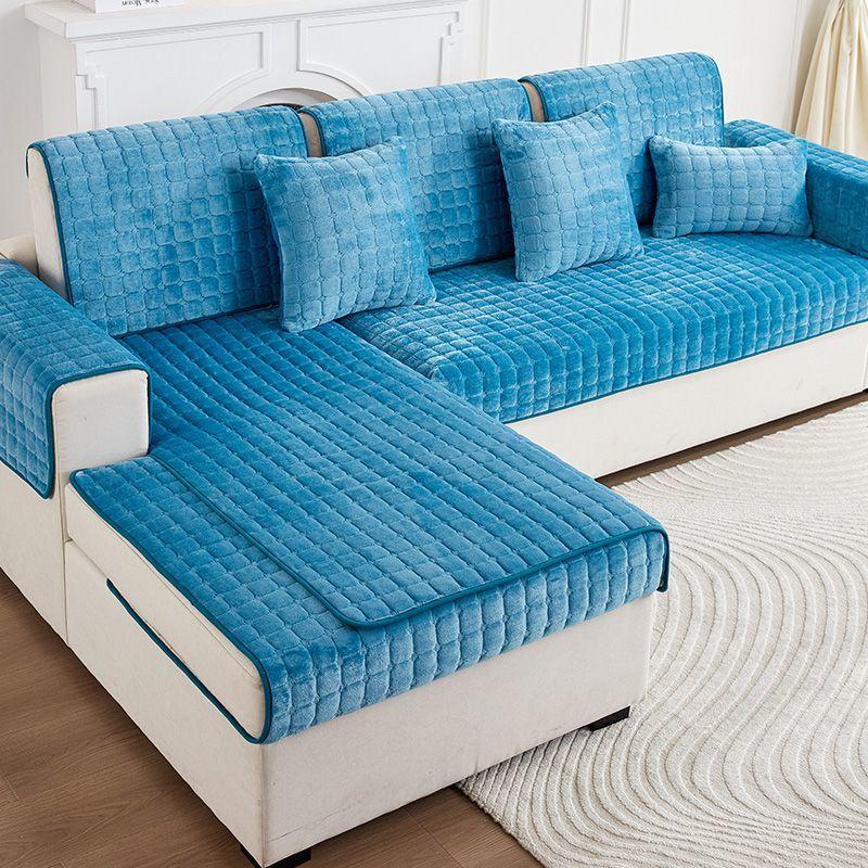 Plush Sofa Covers Sofa Cushion Universal Slipcover Four Seasons Non-slip Winter Couch Cover