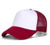 Breathable Curved Brim Mesh Cap Custom Screen Printed Baseball Hat for Adults