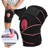 1pc Knee Brace with Side Stabilizers Breathable Sports Knee Support Protector(Black Pink )