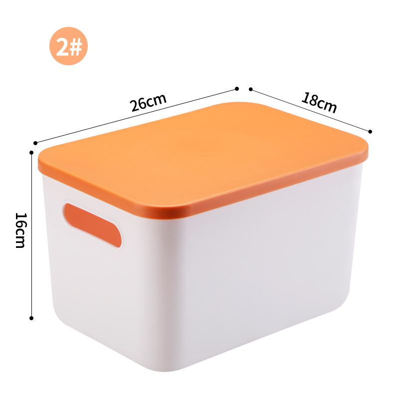 Schreibtisch-Aufbewahrungsbox für Kleinigkeiten mit Deckel, Kleiderschrank, Kleiderschublade, Aufbewahrungskorb aus Kunststoff, Behälter-Organizer für Kosmetika und kleine Dinge
