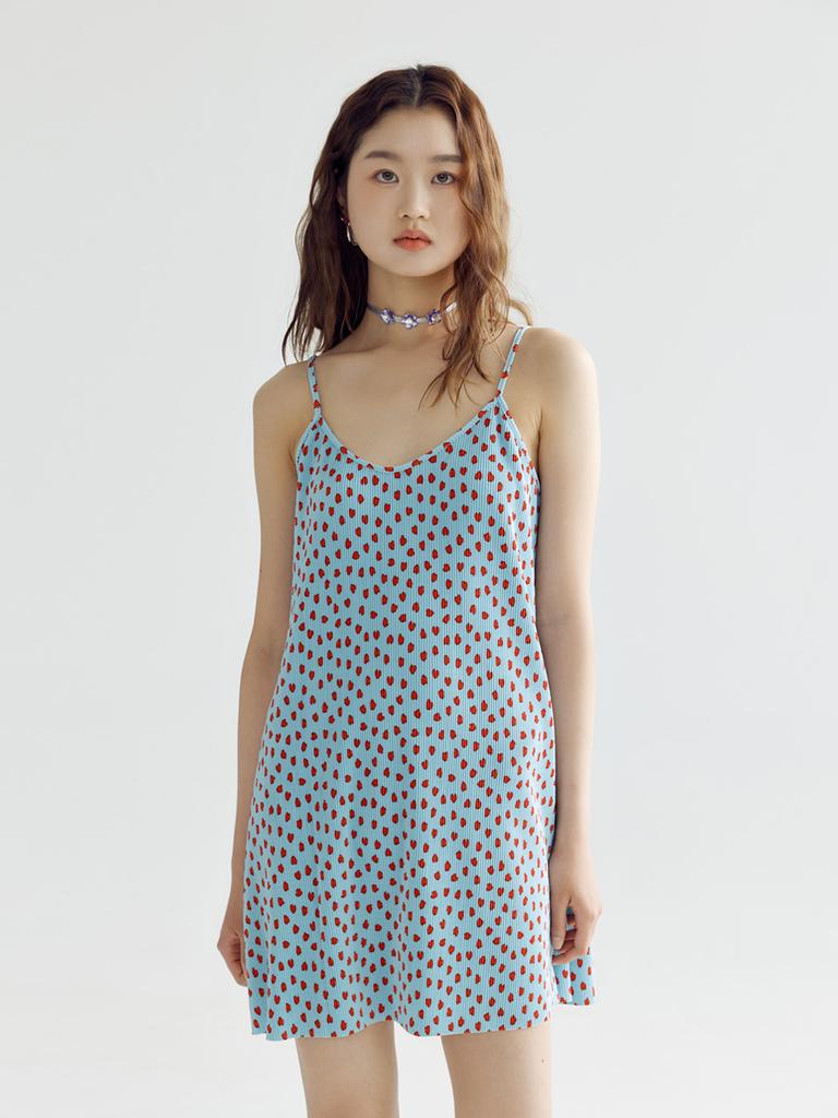 BOMNAL BOUTIQUE Heart Mini Dress _ Sky