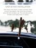 Christmas Reindeer Antler Car Decoration Kit – Rudolph Red Nose + Jingle Bells, Festive Auto Accessory Gift.
