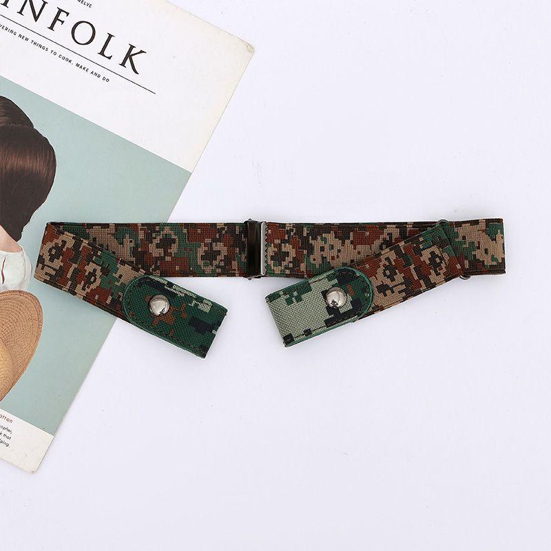 

University Camouflage Military Training Belt for Female Teenagers Middle School Male and Female Leash Male Junior High School Student 60-100cm