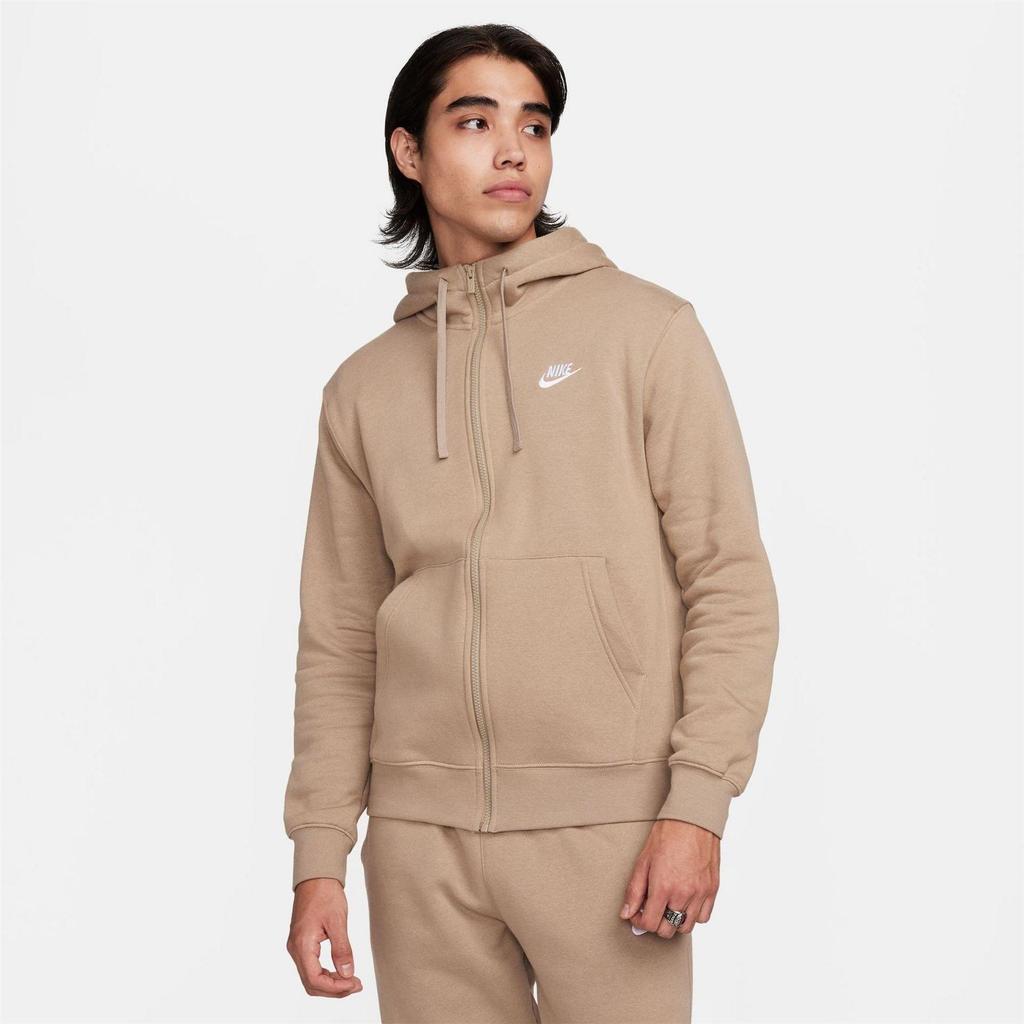 Nike Herren Sportbekleidung Club Kapuzenpullover mit durchgehendem Reißverschluss