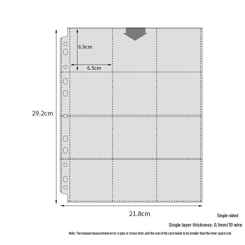 

А4 Идол Прозрачный Карманный Альбом Страницы-Вкладыши: Квадратные 3 , 4 , 6 Слоты для журналов и купюр, формат на кольцах