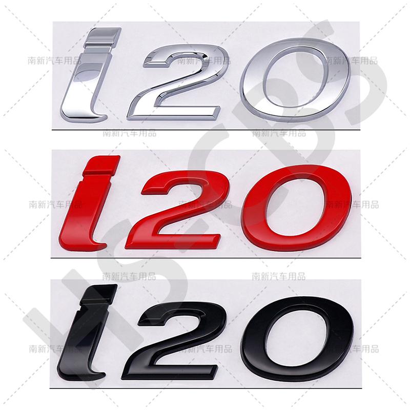Stile Auto Cromato Metallico 3D Lettere Emblema I10 I20 I30 I40 Badge Posteriore del Bagagliaio Per Hyundai Targhetta con Logo Adesivi Accessori Auto