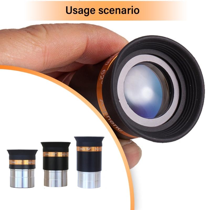 4/10/23mm Optical Lens Astronomy Telescope Eyepiece High Definition Telescope Eyepiece Lens 4/10/23mm Optical Lens