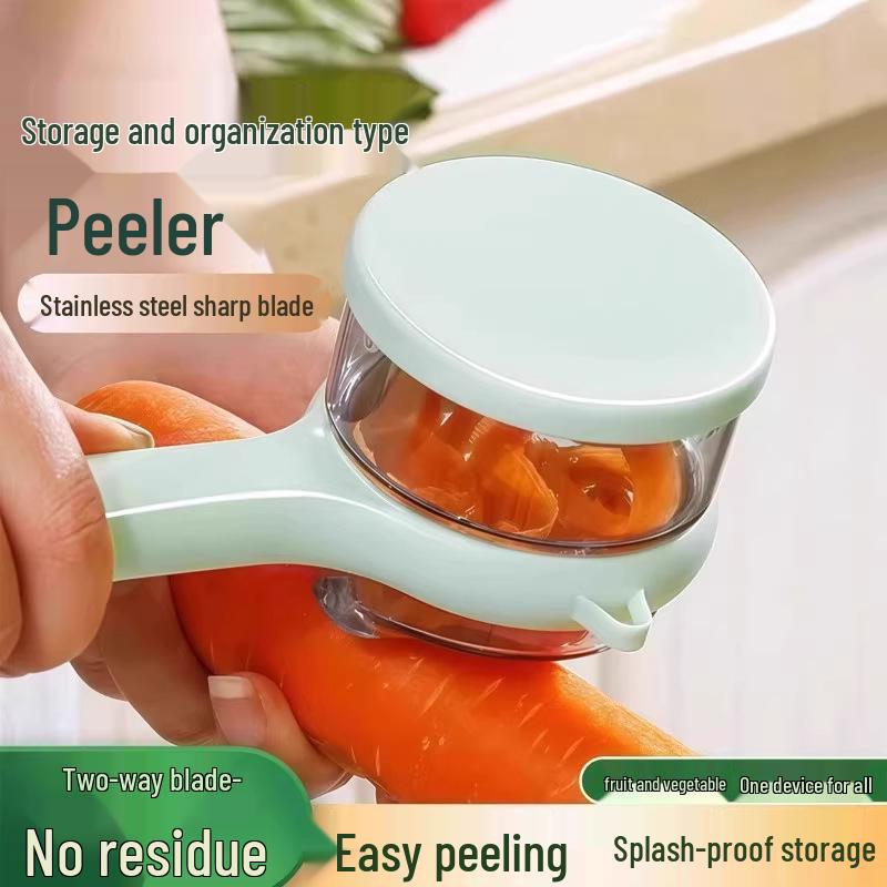 Multifunkční kuchyňská škrabka s vestavěným úložným prostorem