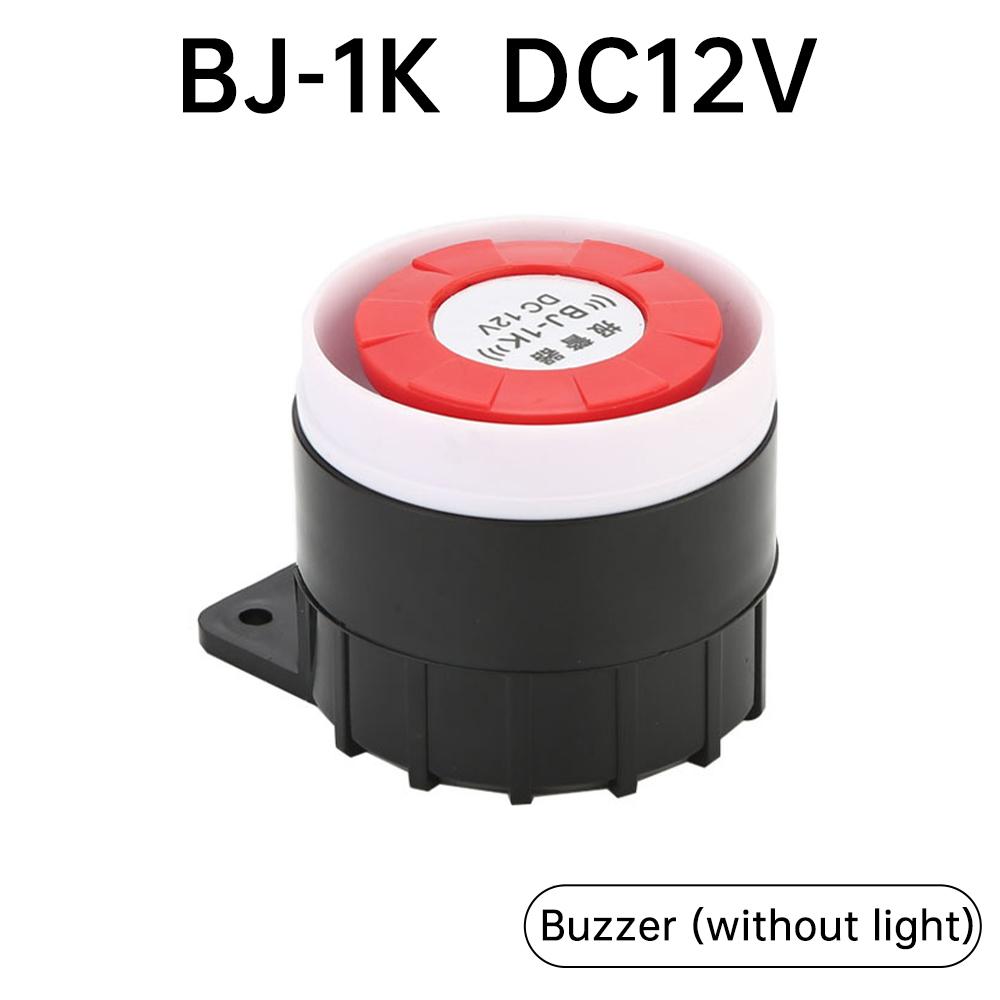 BJ-1K Wired Mini Sound Alarm Siren Horn 12V 24V 220V High Decibel Sound And Light Electronic Buzzer Anti-theft Horn