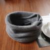 Pure Wool Knitted Ring Scarf Elegant Neckerscarf Female Soft Warm Cashmere False Collar Neck Warmer Hairband Winter