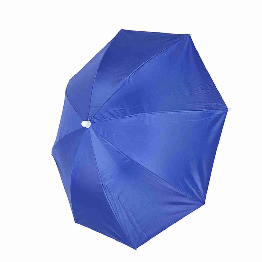 65cm Sunscreen Windproof Head Mounted Umbrella Top Folding Hat Umbrella