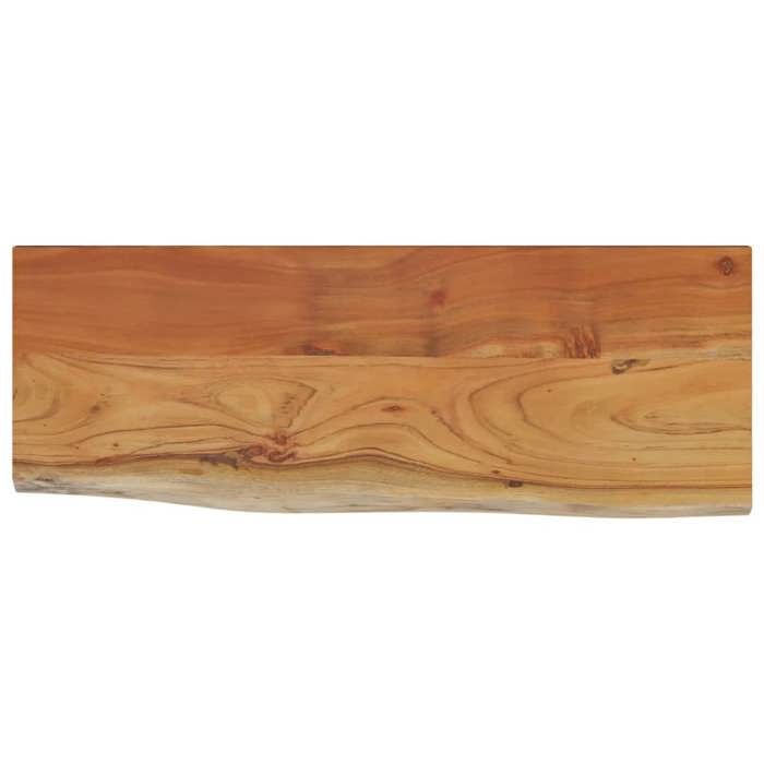 VidaXL Étagère Murale, Tablette Flottante, Décoration Murale de Bureau Salle de Séjour, Rectangulaire Massif Acacia Bordure 370237