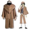 Anime Bungo Stray Dogs Edogawa Rampo Cosplay Kostüme Halloween Perücke Krawatte Hut Unisex Detektiv Uniform Anzug Voll