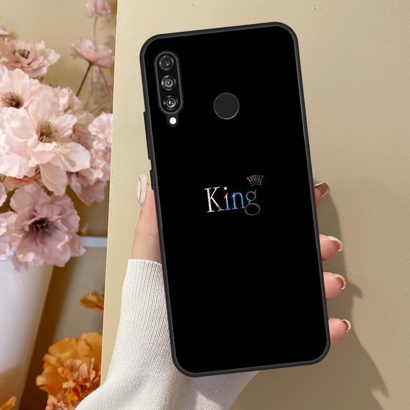 Queen King Crown For Huawei Nova 11 Pro 9 10 SE Y70 Y60 Y90 Y61 Y91 Y73 Y72 12s 12i 11i 8i P30 P40 Lite Case
