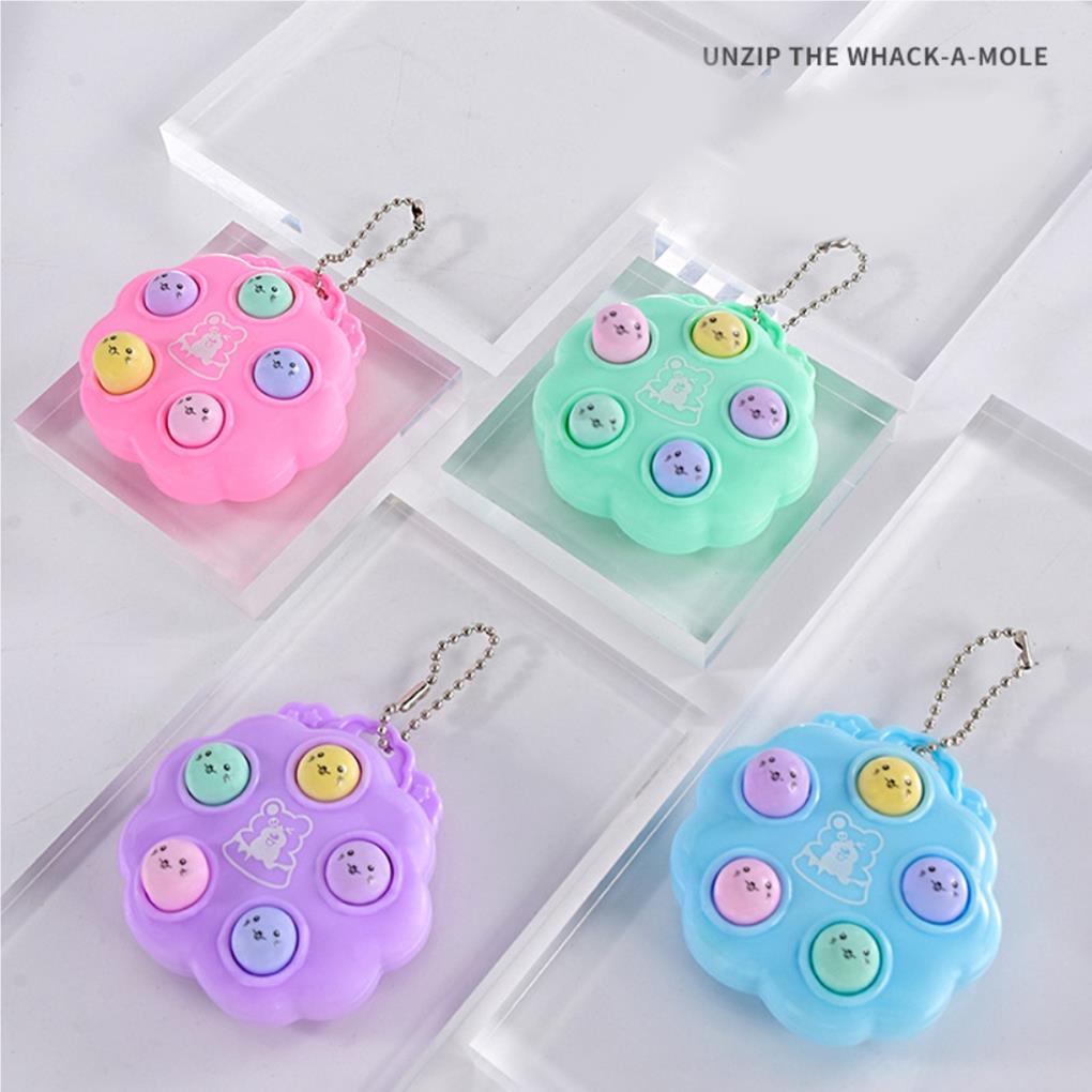 Hamster Decompression Toy Keychain Adults Children Interesting Playing Prop Pressure Reducing Toy Keyholder Keyring Plaything