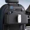 Car Tissue Holder Back Seats Organizers PU Leather Storage with Cup Holder Multifunction Car Back Seats Organizers for C